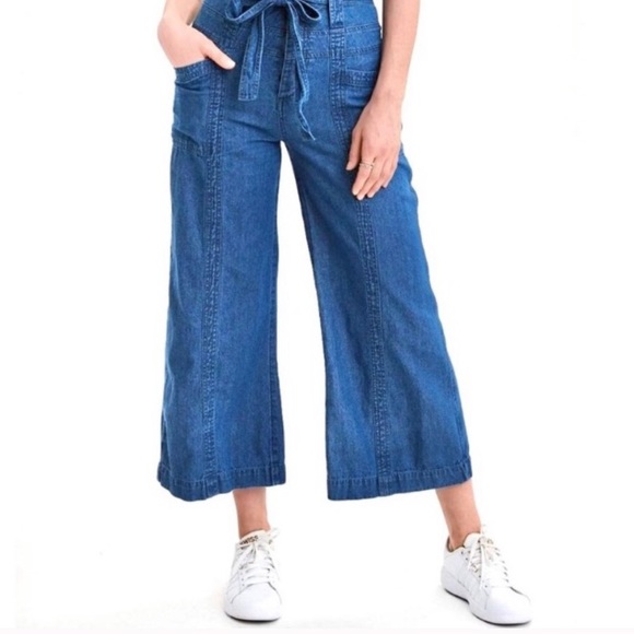 American Eagle High-Waisted Denim Palazzo Pants - Picture 1 of 5